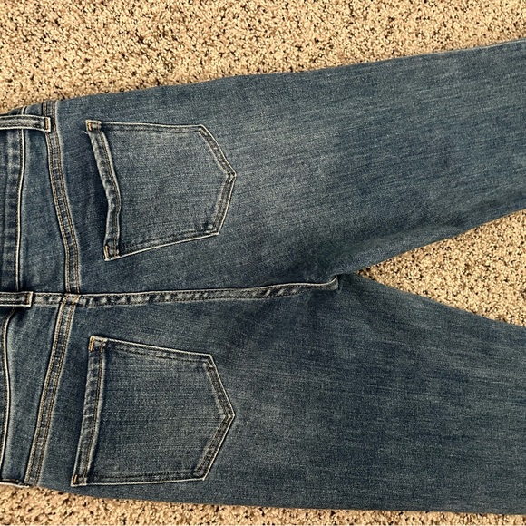 Quince Women’s Stretch High Rise Straight Jeans Medium Wash size 26 inseam 28 - Picture 9 of 11